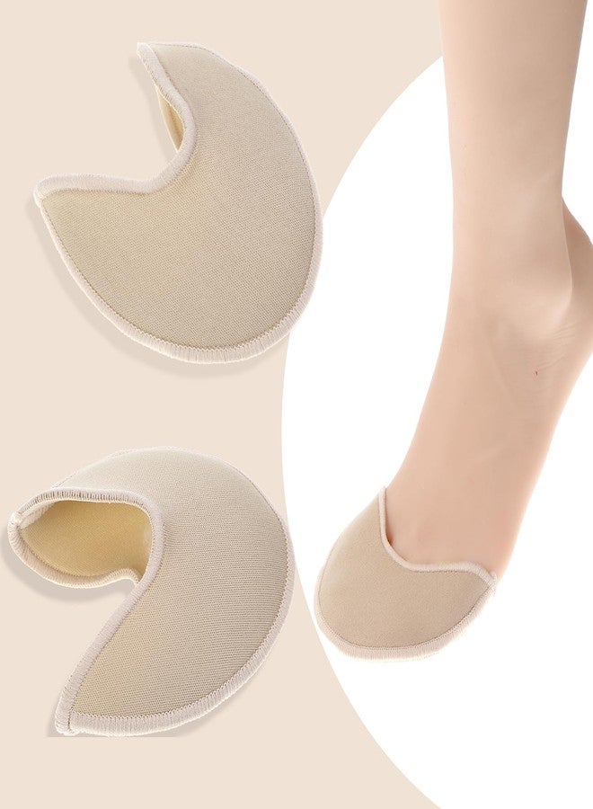 Sibba Toe Pouches Pads 2 Pcs Ballet Dance Pointe Pads Shoe Socks Knitted Fabric Toe Cap Cover Wrapped Protector Cushion Women Ball-of-Foot Cushions Anti-Slip Toe Half Socks Insoles - Image 5